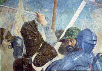 La leggenda della Vera Croce (dettaglio dei soldati)