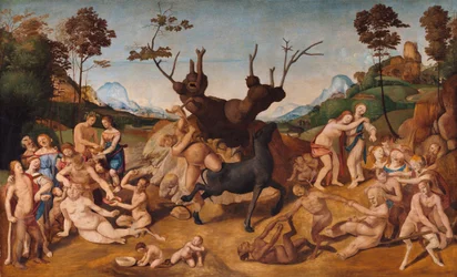 Italian: Storia di Silenos, scena: Disavventure di Sileno The Misfortunes of Silenus