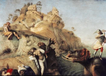 Perseo libera Andromeda (dettaglio)