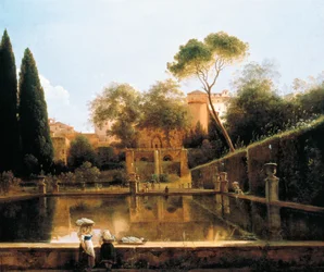 Vista dei giardini di Villa d