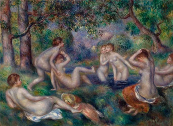 Bagnanti nella foresta