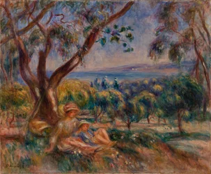 Paesaggio con figure, vicino a Cagnes
