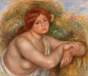 Studio di nudo, busto di donna