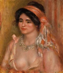 Donna con capelli neri (Giovane donna con capelli neri, busto)