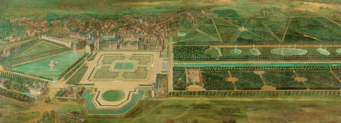 Vista sul castello di Fontainebleau