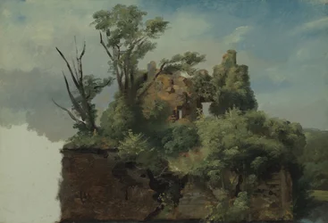 Paesaggio con rovine