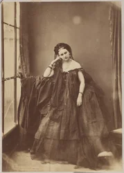 La donna appoggiata