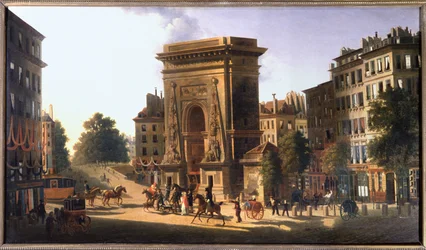 Il boulevard du Temple e la Porte Saint Denis, Parigi, ca 1810