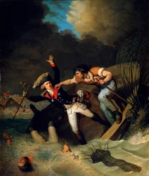 La morte del duca Leopoldo di Brunswick durante un