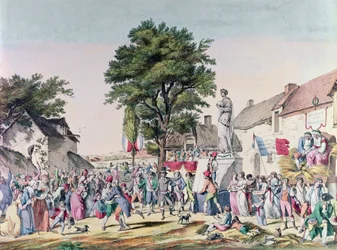 Festa del villaggio in onore della vecchiaia al tempo della Rivoluzione Francese, 1795