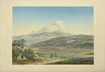 Veduta di Cajambe, incisa da Bouquet, illustrazione da 