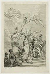 Allegoria del matrimonio del Delfino Luigi con l
