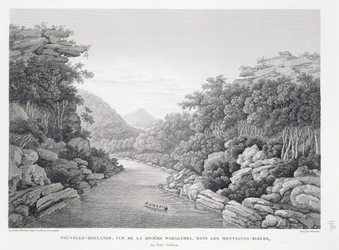 Nuova Olanda: Vista del fiume Waragamba nelle Blue Mountains, da 