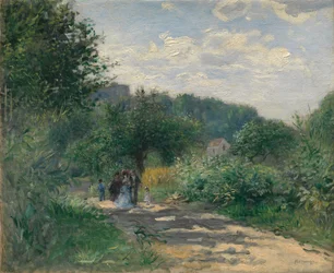 Una strada a Louveciennes, ca. 1870