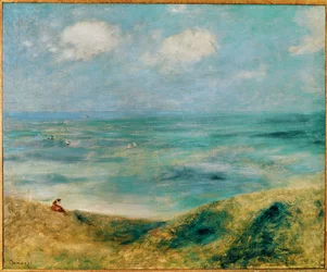 Au bord de la mer a Guernsey (olio su tela)