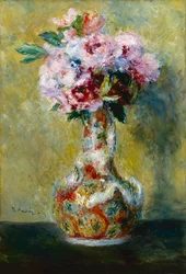 Bouquet di fiori in vaso giapponese