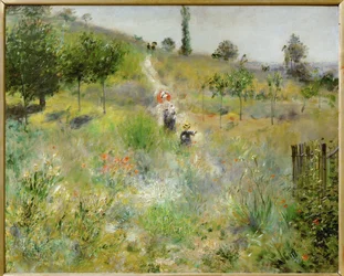 Chemin montant dans les hautes herbes (olio su tela)