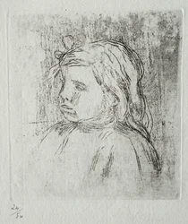 Claude Renoir, di tre quarti a sinistra