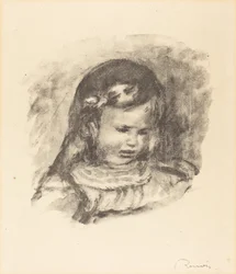 Claude Renoir, con testa abbassata, 1900s