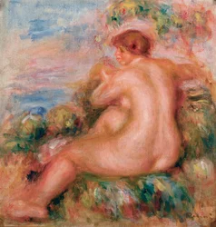 Nudo femminile in un paesaggio, 1915