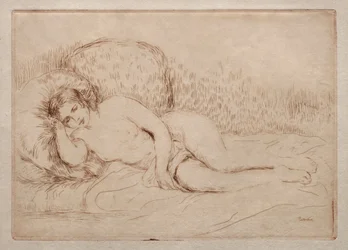 Nudo femminile sdraiato, 1906