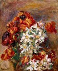 Fiori. Dipinto di Pierre-Auguste Renoir (Pierre Auguste Renoir
