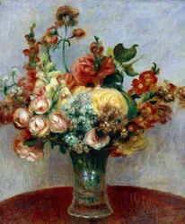 Fiori in un vaso, di Pierre-Auguste Renoir