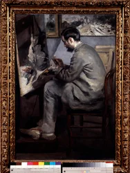 Frederic Bazille: ritratto di Pierre Auguste Renoir