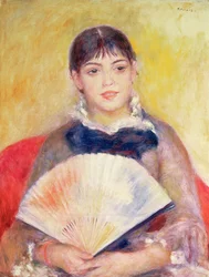 Ragazza con ventaglio