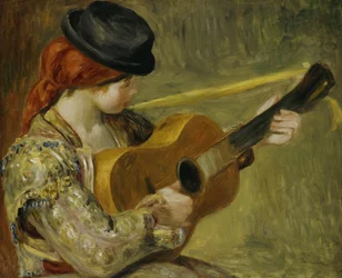 Ragazza con una chitarra