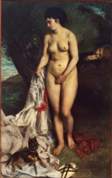 La bagnante con il grifone