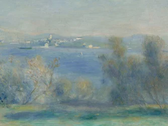 Paesaggio sul Mediterraneo (vista su Tolone)