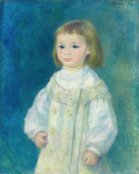 Lucie Berard bambina in bianco, 1883