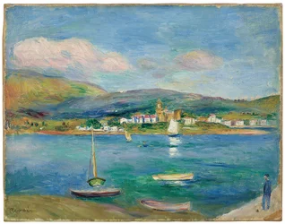 Porto di pesca, vista di Fontarabie da Hendaye