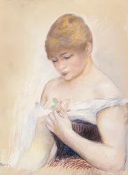 Ritratto di Jeanne Samary, 1879-80 circa (pastello su carta)
