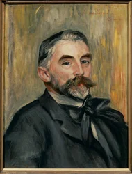 Ritratto del poeta Stephane Mallarme (olio su tela)