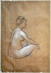 Bagnante seduta