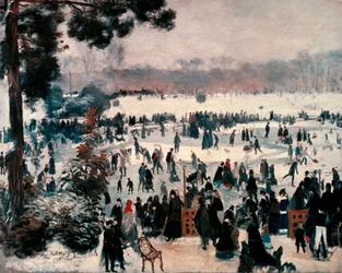 Pattinatori al Bois de Boulogne a Parigi