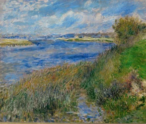 La Senna a Champrosay (olio su tela)