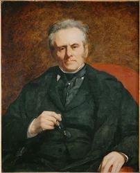 William Sisley, padre del pittore Alfred Sisley (olio su tela)