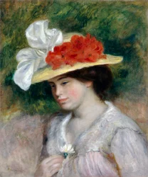 Donna con cappello fiorito, 1889