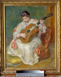 Donna che suona la chitarra