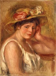 Giovane ragazza con un cappello