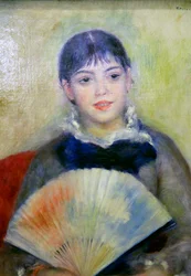 Giovane donna con un ventaglio, 1880