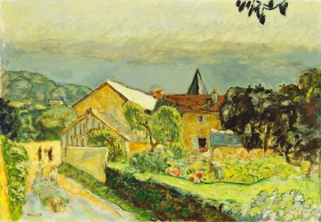 Paesaggio pomeridiano in agosto