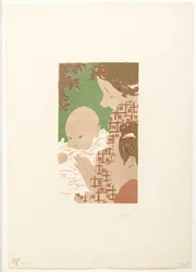 Andrée Terasse con il figlio Jean e il fratello Pierre Bonnard (Scena di famiglia)
