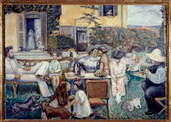 Pomeriggio borghese o la famiglia sulla terrazza, 1900