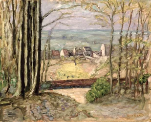 I margini della foresta, 1919 circa (olio su tavola)