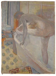 Grande nudo alla vasca da bagno
