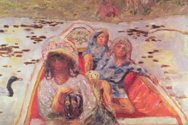 In barca, dettaglio delle ragazze, c.1907 (dettaglio)
